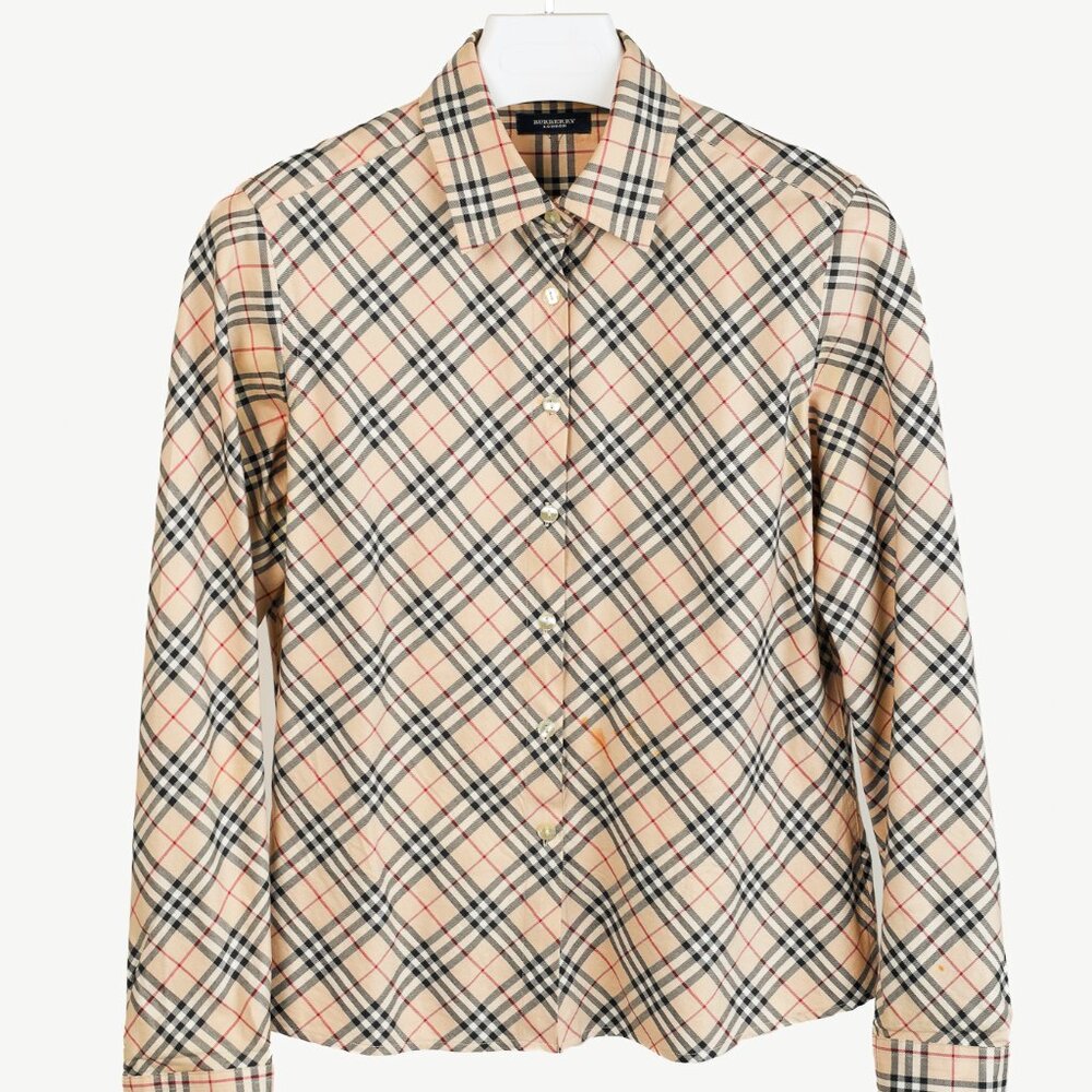 Burberry Nova Check Cotton Buttoned Shirt